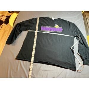 Minnesota Vikings NFL Team Apparel Long Sleeve Shirt Men’s 2XL Football Black